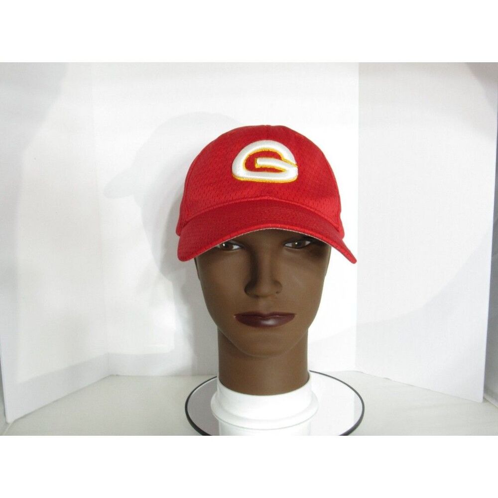 Green Bay Packers Hat Pacificโ Pro Series Men's Adjustable Red Mesh